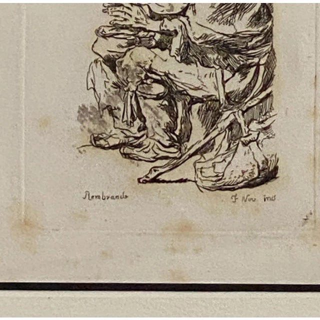 18th Century Rembrandt Etching #39, by Francesco Novelli For Sale - Image 4 of 4
