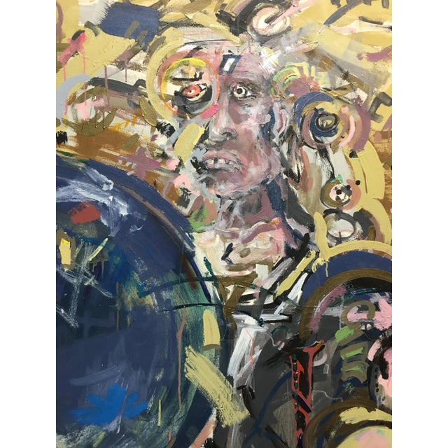 Contemporary Oversized Contemporary Abstract Painting on Canvas For Sale - Image 3 of 10