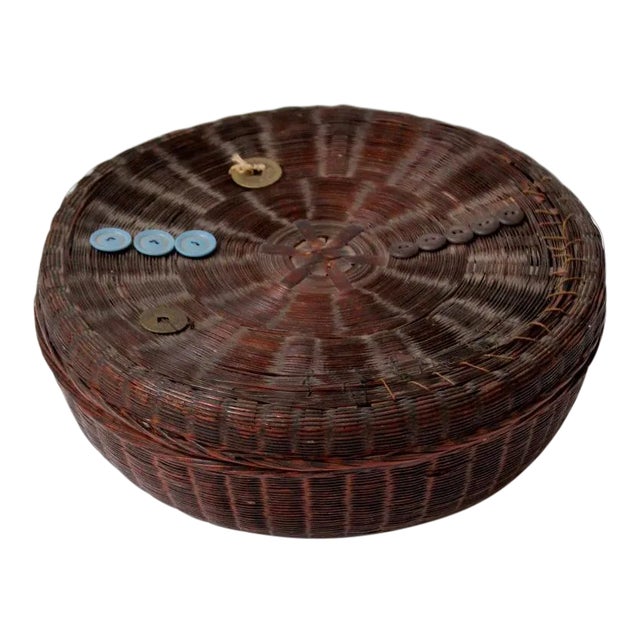Antique Chinese Sewing Basket For Sale