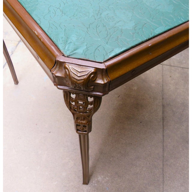 Art Nouveau Folding Table & Chairs, 5 Pieces For Sale - Image 11 of 12