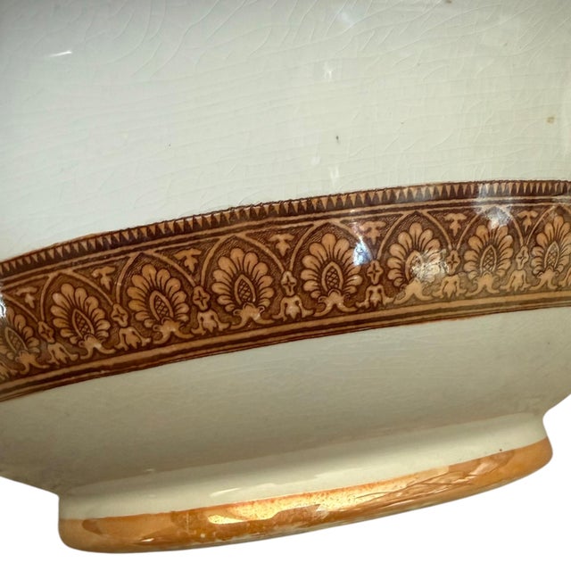 Mid 19th Century Antique English Blue Lustre Transferware Wash Basin & Ewer by Furnival C. 1840–1860 For Sale - Image 5 of 17