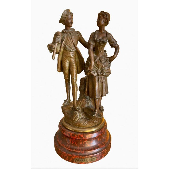 Spelter Dance Lesson by Charles Ruchot For Sale - Image 12 of 12