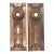 Pair of Antique 7.25 In. Corbin Bronze Fanciful Beast Door Back Plates For Sale