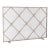 Aged Silver Celeste Fireplace Screen Iron For Sale