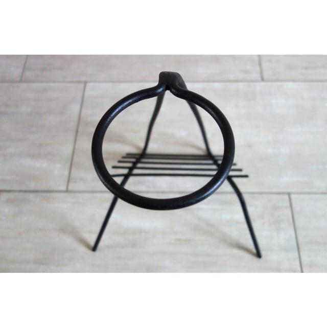 Vintage France Metal and Copper Ashtray, 1950s For Sale - Image 9 of 12