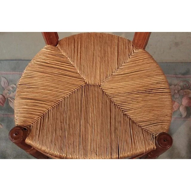 Antique Cherry Dining Chairs, Set of 5 For Sale - Image 6 of 9