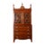 American Federal Mahogany Secretary Desk & Bookcase With Astragal Glazing and Fitted Writing Interior For Sale