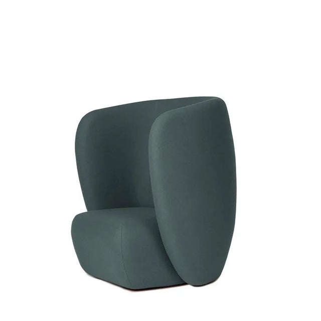 Contemporary Haven Lounge Chair in Petrol by Warm Nordic For Sale - Image 3 of 9