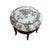 Ornamental & Decorative Materials 1970s Faux Bamboo Round Ottoman in Brighton Greef Chinoiserie For Sale - Image 7 of 9