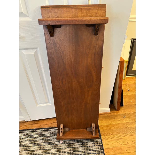 1950s Mid-Century Modern Walnut Drop-Leaf Extension Dining Table For Sale - Image 15 of 18