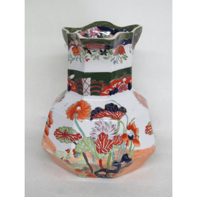 Masons Ironstone Large Jug or Pitcher Duck Patten 19th Century For Sale In Miami - Image 6 of 12