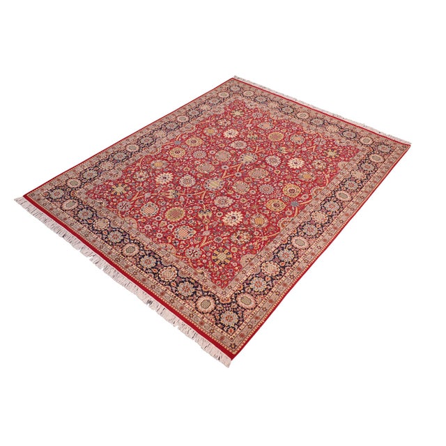 Designed with mesmerizing intricacy and gorgeous color palette, this hand-knotted masterpiece demonstrates the beauty and...