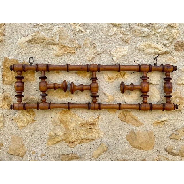 Vintage Wall Mount Coat Rack with Swivel Arms, 1890s For Sale - Image 9 of 18