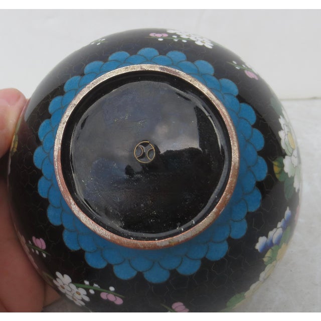 Chinese Enamel Flower Bowl Circa 20th For Sale In New York - Image 6 of 8