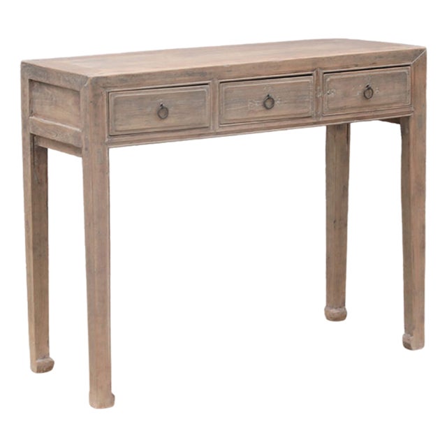 Antique Chinese Elm Hall Table For Sale