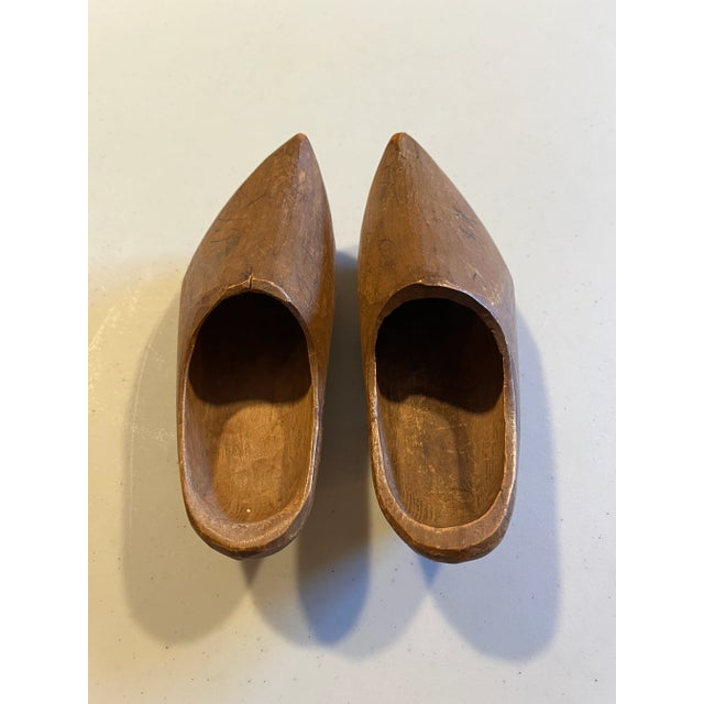 Early 20th Century Early 20th Century Childs Swedish Wooden Shoes - Clogs, Trasko For Sale - Image 5 of 13