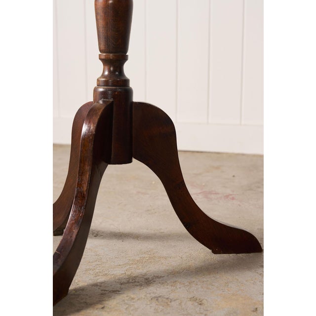 Brown Antique English Plant Stand Bobbin Leg For Sale - Image 8 of 8