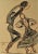 Jean Target, Danseurs Espagnols, Antonio and Rosario, Circa 1945 For Sale