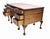 Wood Chippendale Desk Writing Table Pedestal, 1890s For Sale - Image 7 of 12