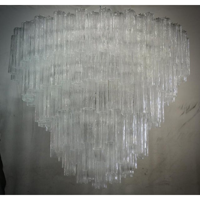 Murano Art Glass Transparent Chandelier, 2000 For Sale - Image 10 of 10