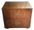 Mid-Century Henredon 2 Drawer Campaign Nightstand/Sidetable —Two Available For Sale