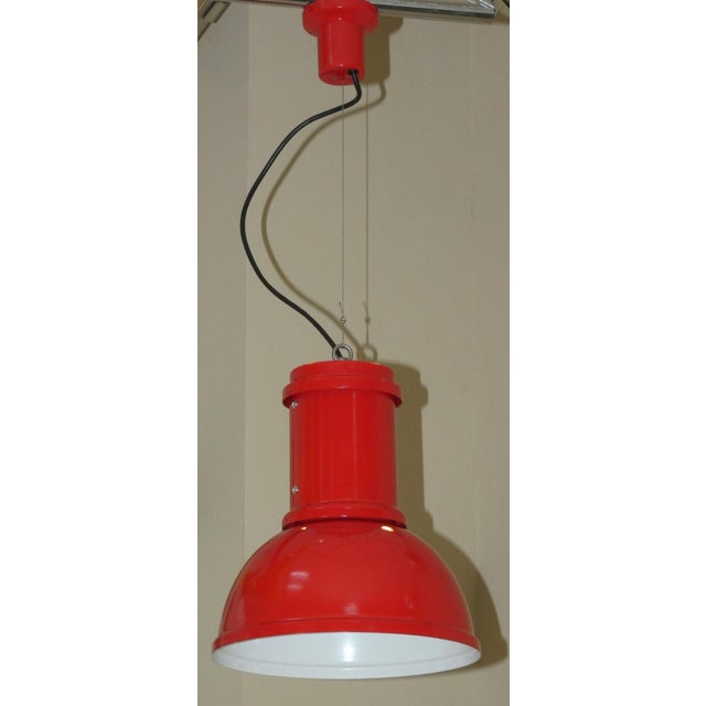 Vintage Painted Metal Pendant Lights from Fontana Arte, 1970s, Set of 3 For Sale - Image 15 of 18