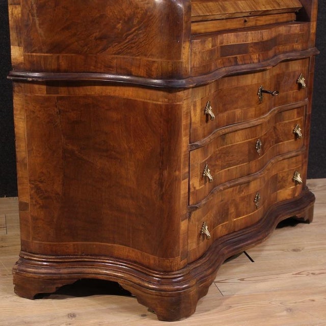 20th Century Inlaid Italian Bureau, 1960 For Sale - Image 11 of 13
