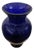Blue Glass Vase, 1960s For Sale