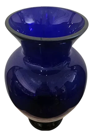 Blue Glass Vase, 1960s