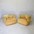 Animal Skin Confidential Lounge Chairs in Ochre Suede by Alberto Rosselli for Saporiti, 1970s, Set of 2 For Sale - Image 7 of 12