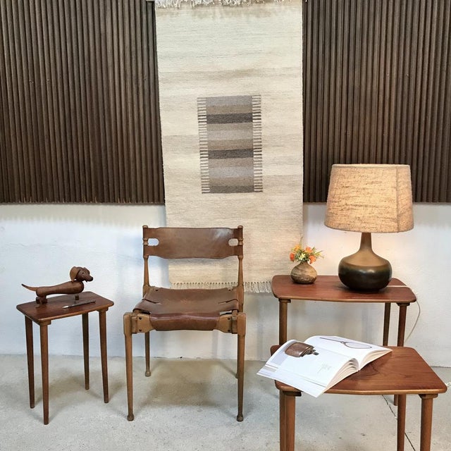 Boat-Shaped Teak Nesting Side Tables, Set of 3 For Sale - Image 16 of 18