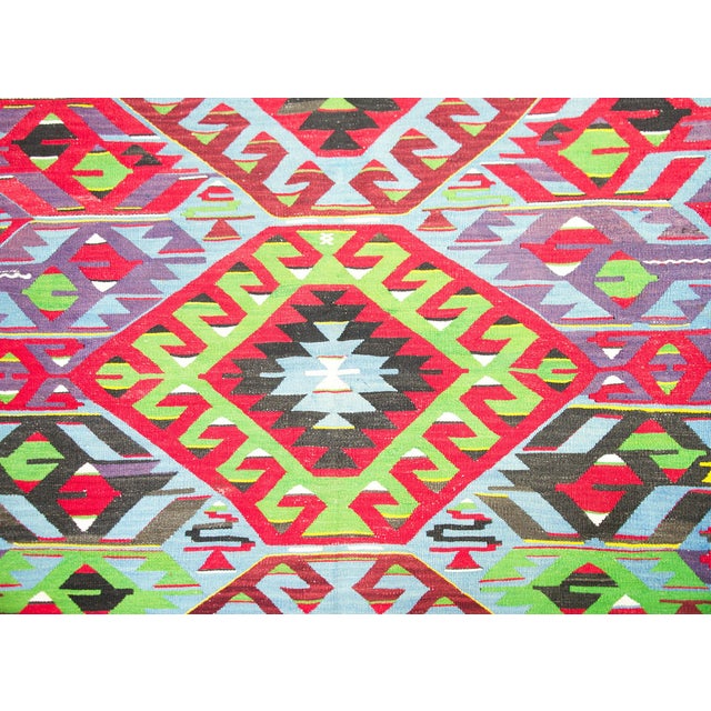 Mid-20th Century Turkish Kilim Rug For Sale - Image 14 of 14