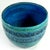 Rimini Blue Flower Pot by Aldo Londi for Bitossi, 1960s, in Very Good conditions. Designed 1960 to 1969 This piece has an...