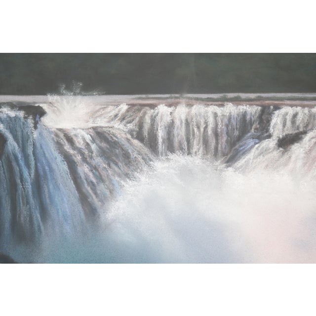 1989 Sharon Frazier Foz Do Iguacu, Brazil Waterfalls Pastel Painting One-of-a-Kind For Sale - Image 13 of 18
