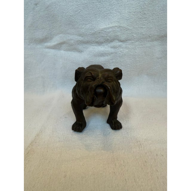 Cast Iron Bulldog. Beautiful Patina