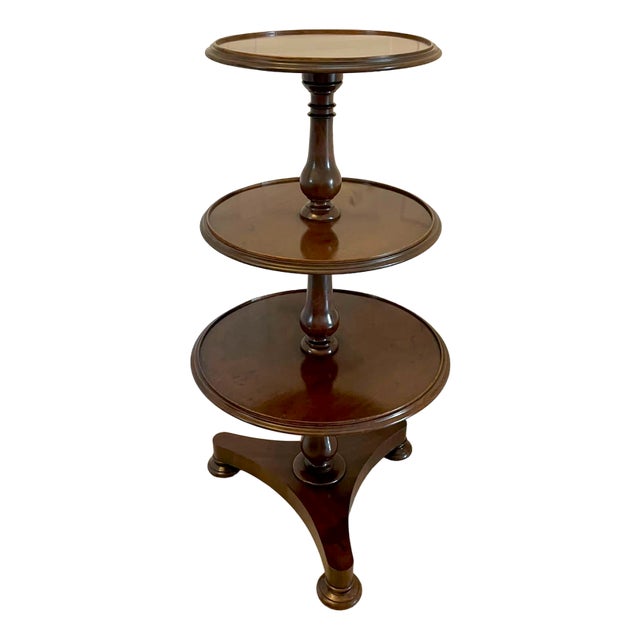 George III Mahogany Circular Dumbwaiter, 1800s For Sale
