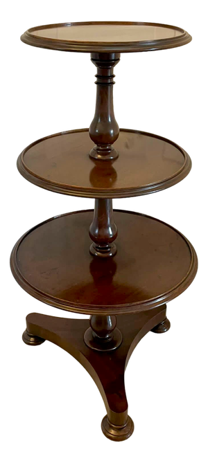 George III Mahogany Circular Dumbwaiter, 1800s