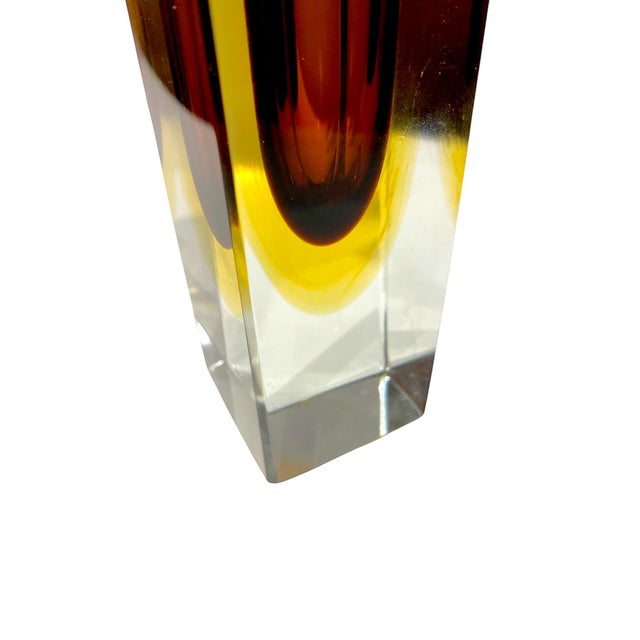 Mid 20th Century Murano Glass Sommerso Vase by Mandruzzato-Italian For Sale - Image 14 of 18