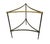 Jacques Quinet 1970s Italian Black Marble Cocktail Table With Patinated Mixed-Metal Tripod Base For Sale - Image 4 of 9