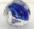 Glass 2000 Blue Art Glass Paper Weight For Sale - Image 7 of 10
