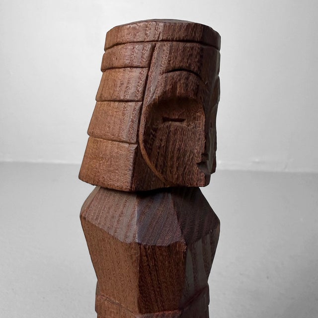 ​Small Vintage Japanese Wooden Nipopo Doll, 1980s For Sale - Image 6 of 10