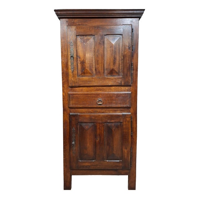 Louis XII Style Oak Wardrobe, 20th Century For Sale