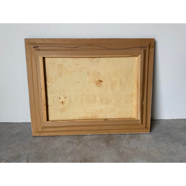 1970s Vintage Impressionist Parisian Street Scene Oil Painting – Signed For Sale - Image 12 of 12