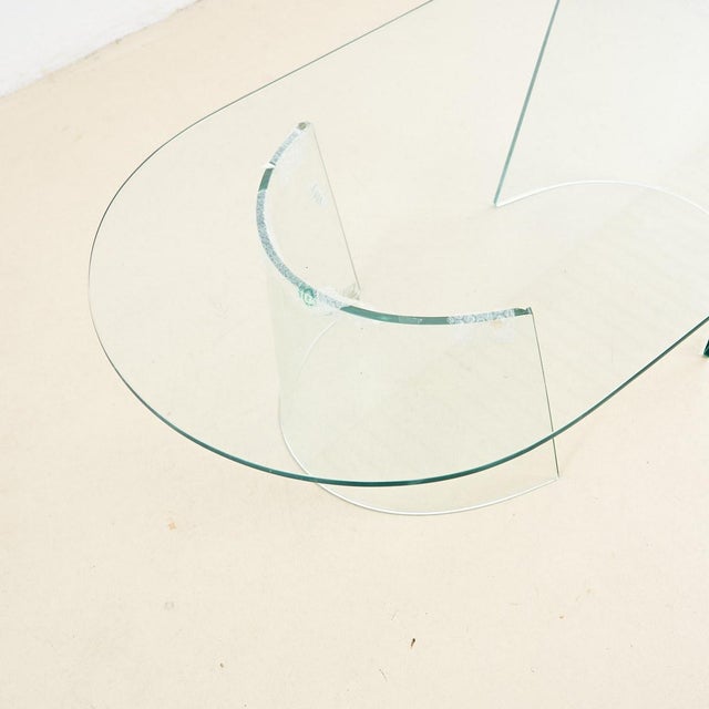 Vintage Glass Coffee Table For Sale - Image 3 of 9