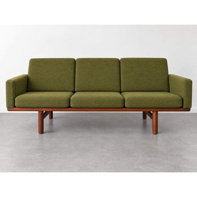 Vintage Ge 236 Three-Seater Sofa by Hans J. Wegner for Getama, Denmark, 1960s, in Flawless conditions. Designed 1950 to...