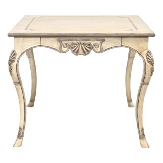 Dennis & Leen Beauvais Painted Square Salon Games Center Table For Sale
