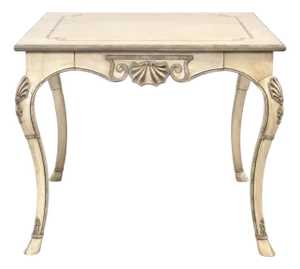 Dennis & Leen Beauvais Painted Square Salon Games Center Table