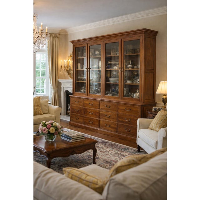 Oak Display Cabinet, 1920 For Sale - Image 17 of 18