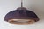 Mid-Century Modern Pendant Lamp in Brown Fabric, Wood and Glass from Doria Leuchten, Germany, 1970s For Sale - Image 12 of 18