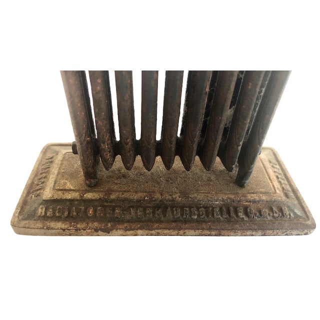 Metal Early 20th-Century German Salesman’s Sample of an Iron Radiator For Sale - Image 7 of 9